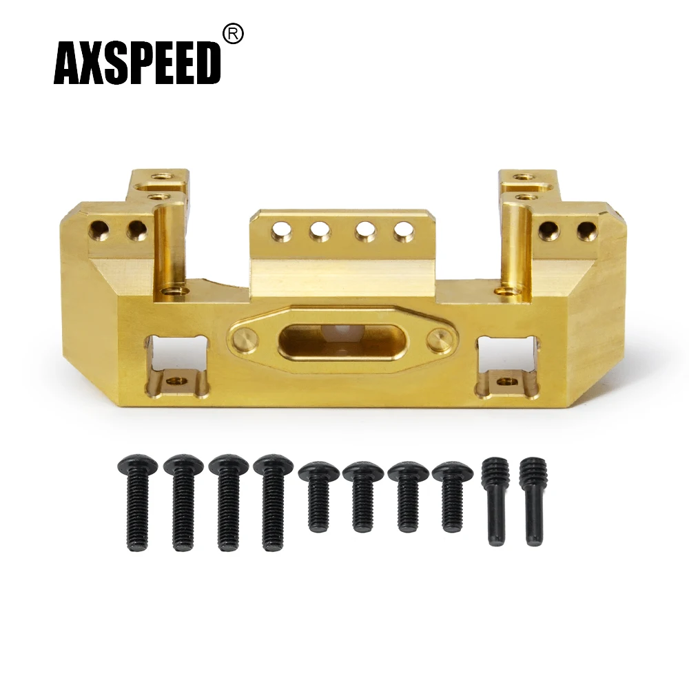 

AXSPEED Brass 118g сверхмощный передний бампер для детской модели TRX4 1/10 RC Crawler Car Parts
