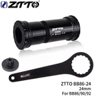 ZTTO BB86 24 мм, алюминий BB92 BB90, пресс под давлением, нижние кронштейны, резьбовой замок для дорожного велосипеда, горного велосипеда, 24 вала, кривошипная цепь