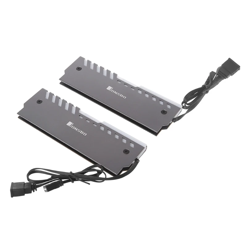 

2pcs Memory Heatsink Motherboard AURA Cooling Vest RGB 256 Color Light Radiator