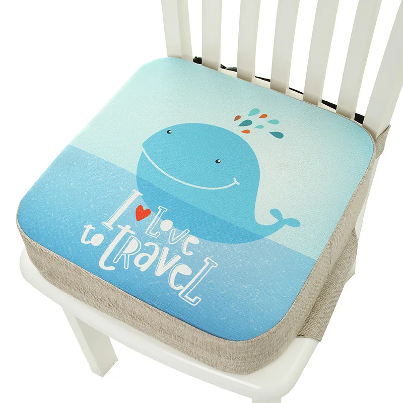 

Children Dining Chair Heighten Cushion Elementary Pupil Desk Seat Baby Heighten Breathable Cartoon Removable Increase High Seat