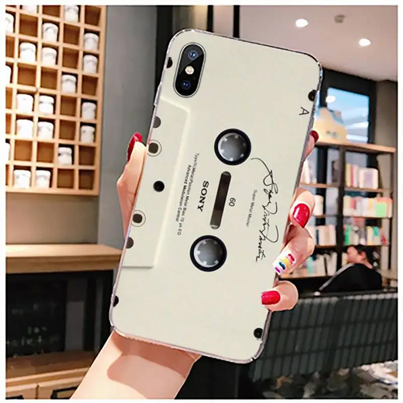 

Classical Old Cassette Phone Case Transparent for iPhone 11 12 mini pro XS MAX 8 7 6 6S Plus X 5S SE 2020 XR