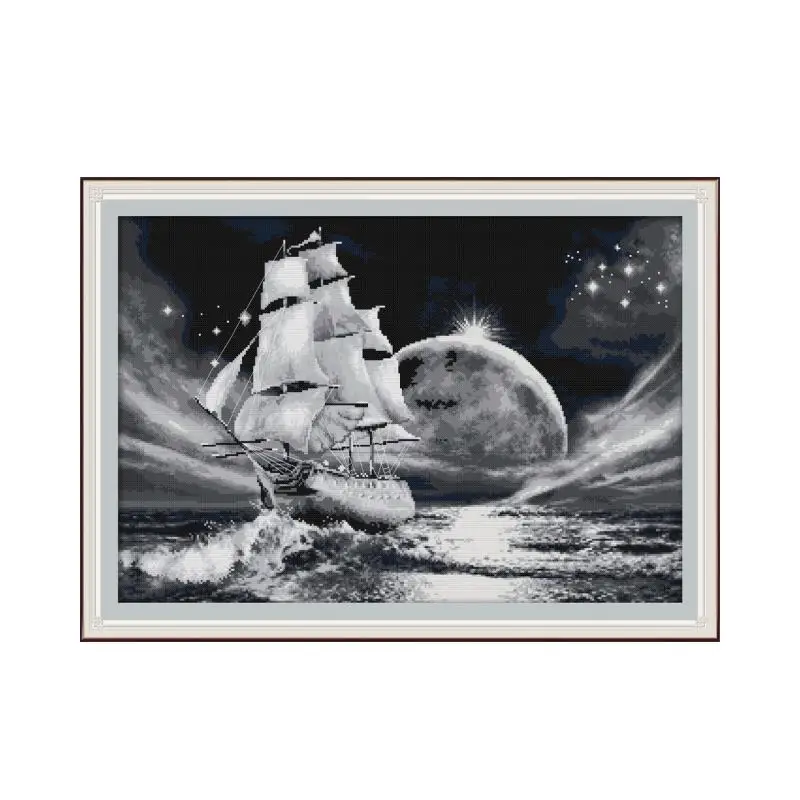 Go on a long journey Набор для вышивки крестом aida 14ct 11ct печать на холсте вышивка крестиком