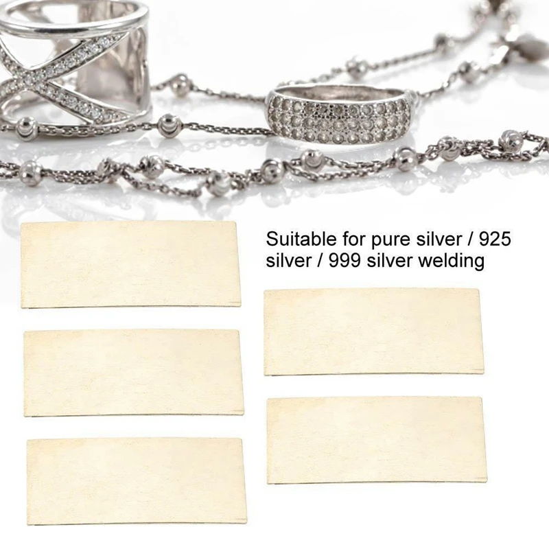 5Pcs Silver Solder Plated Hard Square Sheet Jewelry Making/Repair Welding Repair Kit | Other Tool Parts