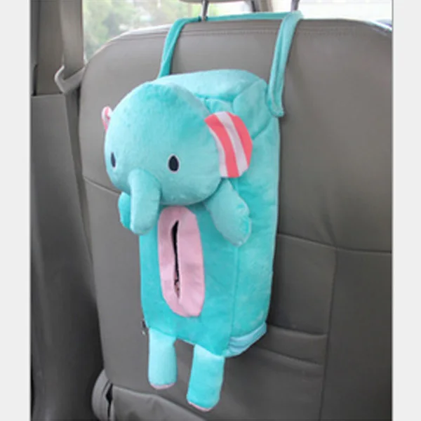 

Portable Storage Box Lovely Plush Rabbit Elephant Panda Tissue Napkin Paper Towel Holders Cases For Office Car Accesorios Coche