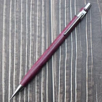 nature purple color wood mechanical pencil replaceable 0 5mm lead with eraser automatic pen office school writing materials gift