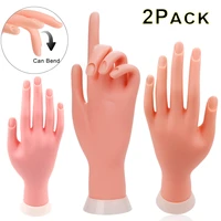 soft nail art practice hand movable plastic flectional mannequin flexible model training display for nail art manicure tool