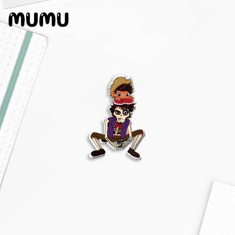 Новинка 2021 заколка для лацканов Coco Акриловые Броши Мигель Данте Хэллоуина ручная