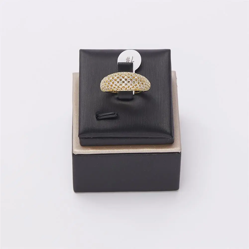 Женское кольцо Цезарь золотистые этнические кольца с круглыми кристаллами