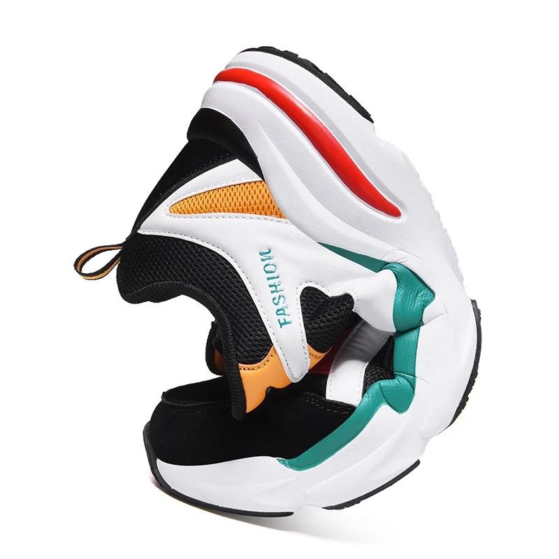 

Mesh+ PU Patchwork Running Shoes For Men Sneakers Breathable Mesh Sport Shoes Walking Shoes