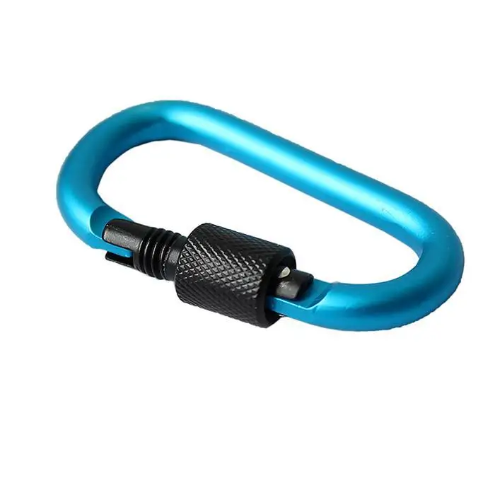 

Outdoor Camping Equipment Aluminum Alloy Carabiner D-ring Locking Climbing Carabiner Hook Buckle Keychain for Climbing