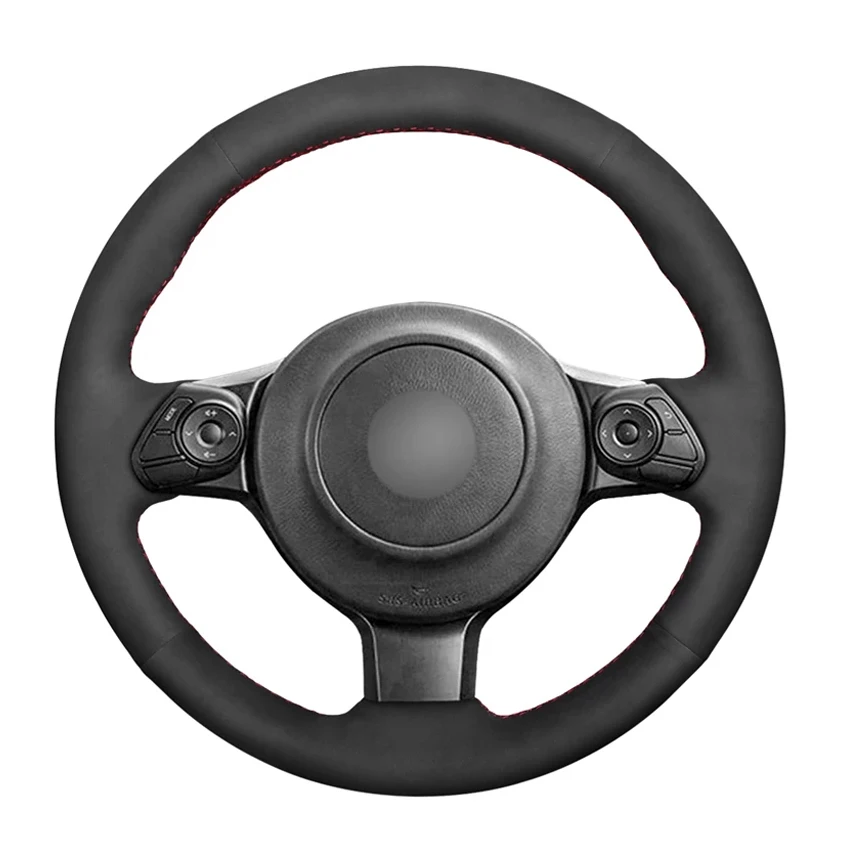 

Hand-stitched Black Suede Soft Car Steering Wheel Cover for Toyota 86 2016-2019 Yaris 2016-2019 Subaru BRZ 2016-2019