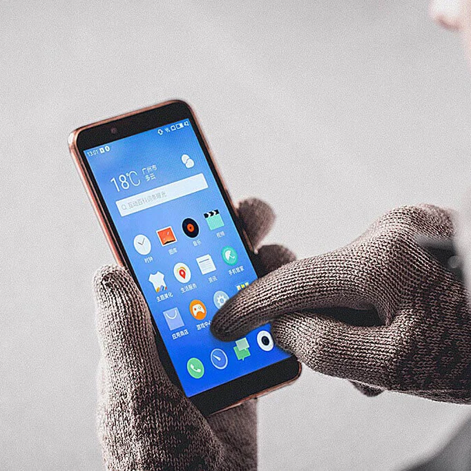 Xiaomi FO сенсорный экран теплые бархатные перчатки плюс бархат для сохранения тепла палец Сенсорный экран для зимы