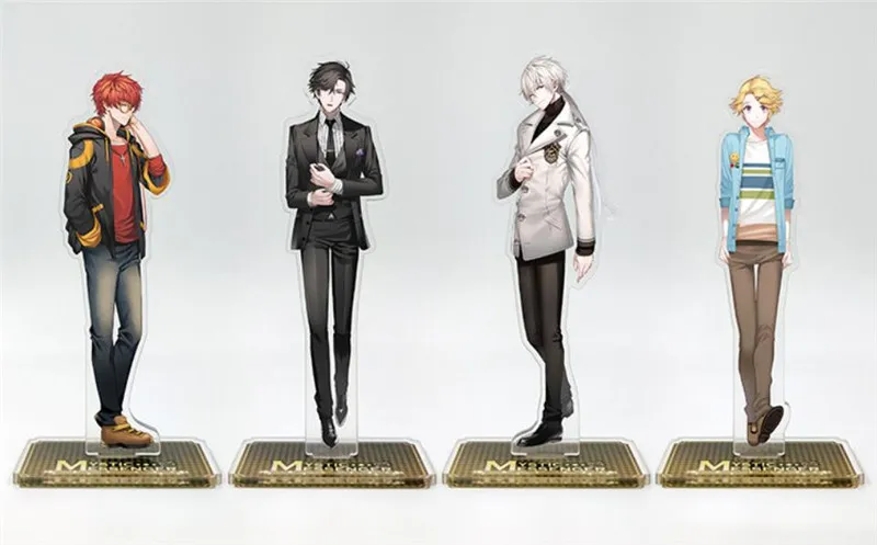 Аниме мультфильм Мистик мессенджер Zen Jumin 707 Yoosung фигурка на акриловой подставке