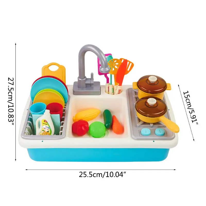 

Children Simulation Plastic Electric Dishwasher Sink Pretend Play Kitchen Toys Kids Early Education Birthday Gifts G99C