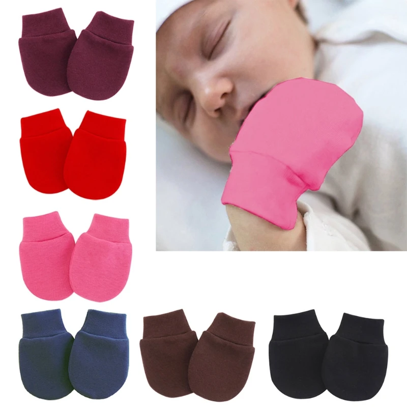 

3 Pair/Set Baby Gloves Newborn Infant Anti-grab Glove Face Protect Baby Mitten