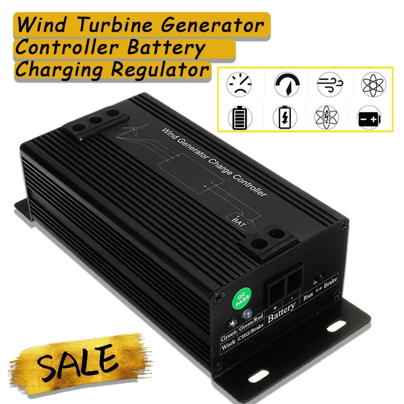 

Контроллер генератора ветряной турбины 12/24/48 В, регулятор зарядки аккумулятора 400-1000 Вт