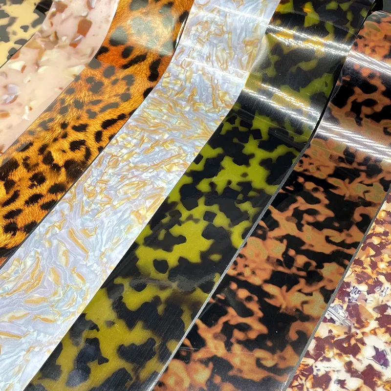 100m/roll Amber Leopard Nail Foils for Nails Transfer Paper Tortoiseshell Sticker Marble Manicure Wraps DIY Nail Decorations