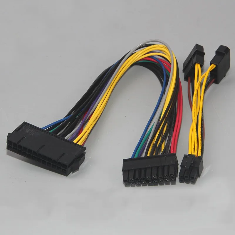 Адаптер преобразователь ATX с 24pin на 18pin и двойной IDE Molex 6pin кабель питания шнур для HP