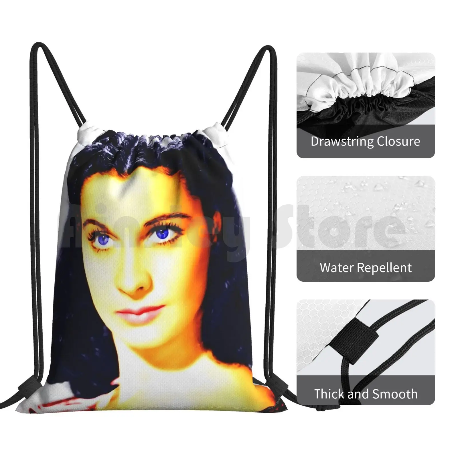 Vivien Leigh In спущенная ветром женская сумка для тренажерного зала Водонепроницаемая