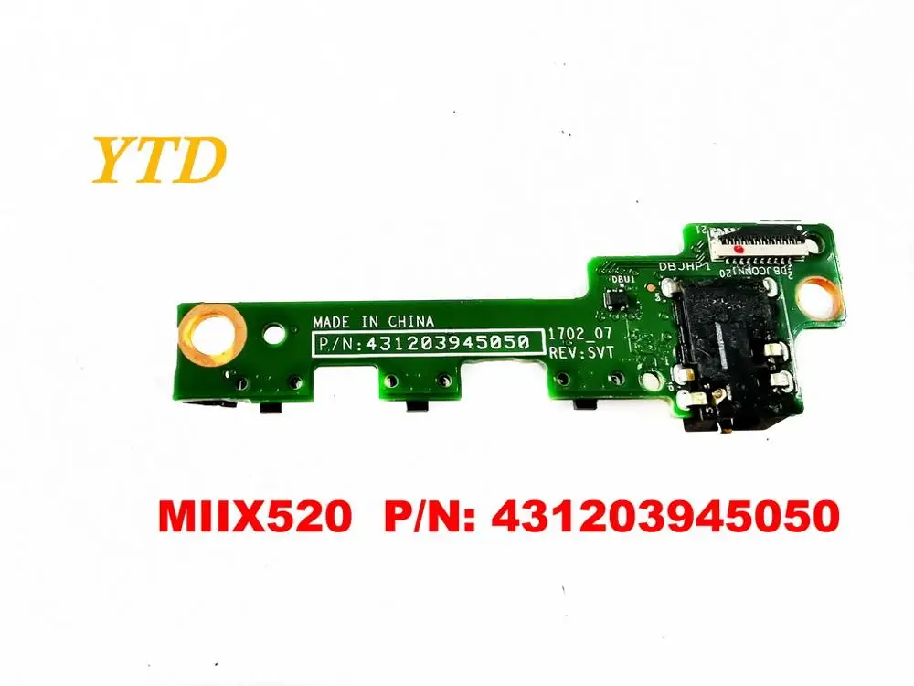 Оригинальная аудиоплата для Lenovo MIIX 520 MIIX520 PN 431203945050 протестированная хорошая
