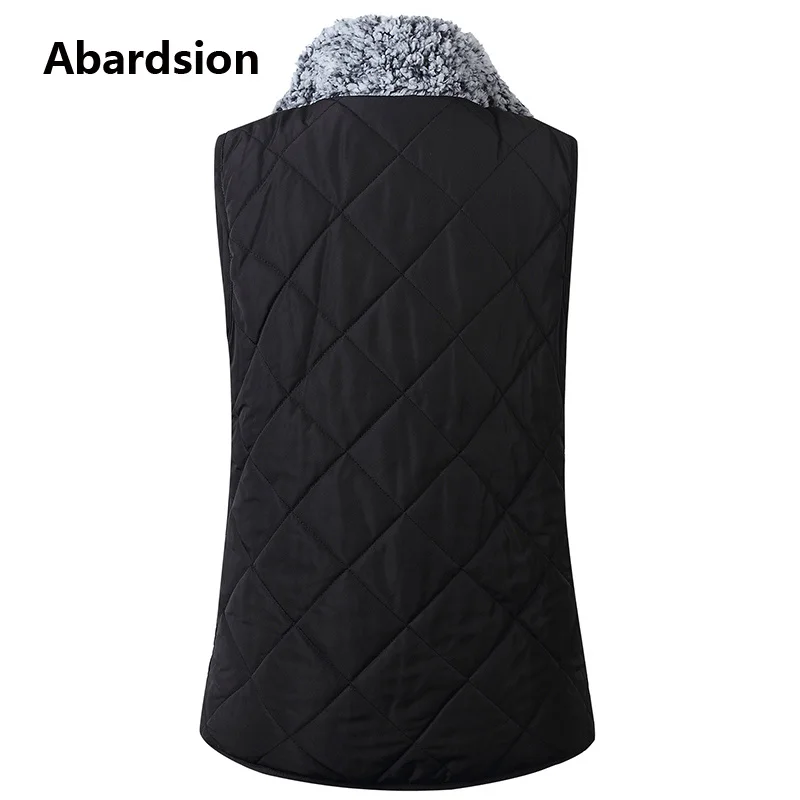 Abardsion, женский жилет, пальто, Осень-зима, теплый жилет,, женский жакет без рукавов, Повседневный, двухсторонний, Леопардовый, шерпа, жилет