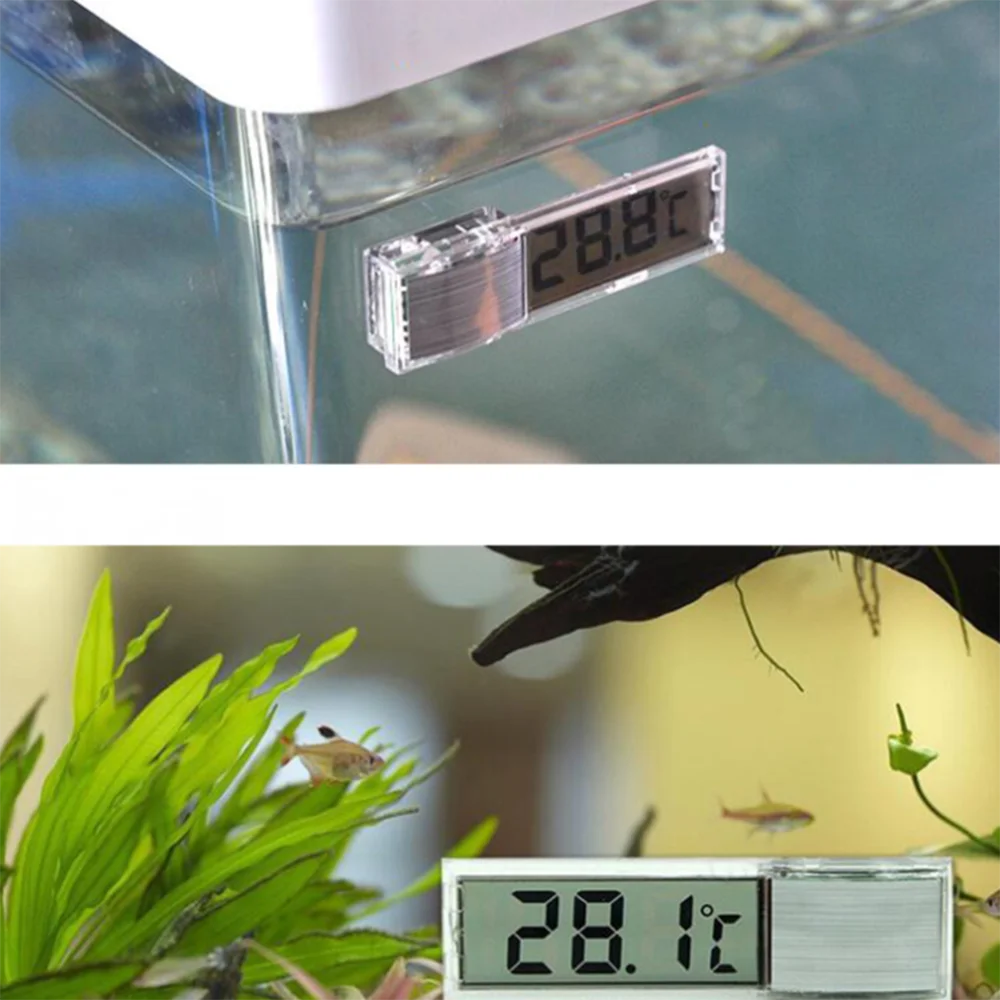 Цифровой 3d термометр для аквариума электронный светодиодный воды