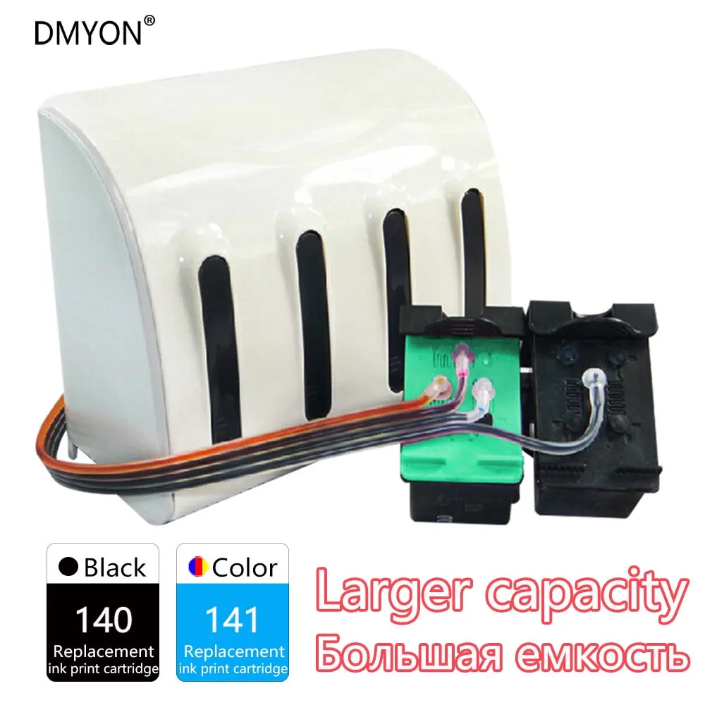 Compatível para hp Sistema de Abastecimento de Tinta Cartucho de Tinta da Impressora Dmyon Contínua C4480 C4483 C4583 C4593 C5273 C5283 140 141 C4473