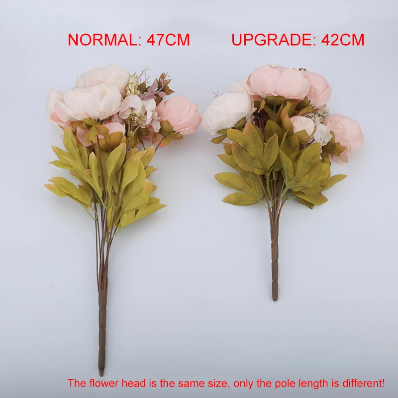 1 шт. 3 головки пиона имитация цветка Европейский стиль корд пионы цветы для дома