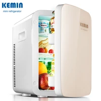 kemin 18l mute mini refrigerator car home dual use portable fridge camping mini car fridge small cooler box with free shipping