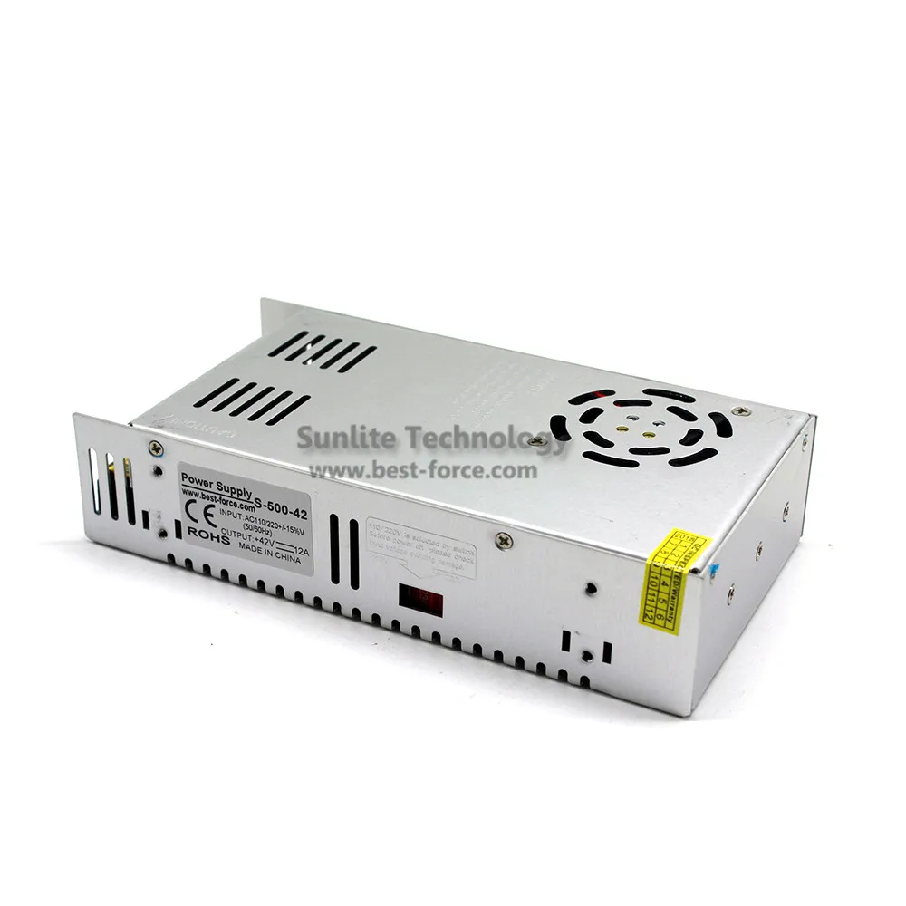 Лучшее качество регулируемый 42V 12A 500W Драйвер импульсного источника питания