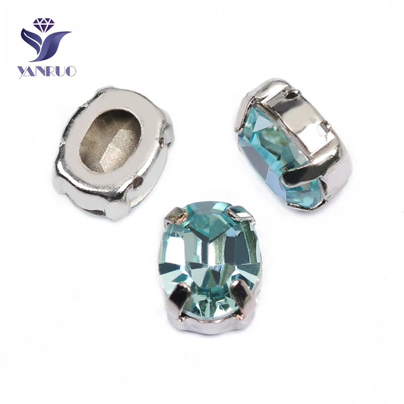 YANRUO 4128, все размеры, аквамарин, Овальный задний стеклянный стразы, кристаллы звезды, K9, Пришивные аксессуары YANRUO 4128, все размеры, аквамарин, Овальный задний стеклянный стразы, кристаллы звезды, K9, Пришивные аксессуары