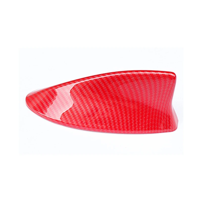 2020 красное углеродное волокно крыша автомобиля Акулий плавник антенна крышка