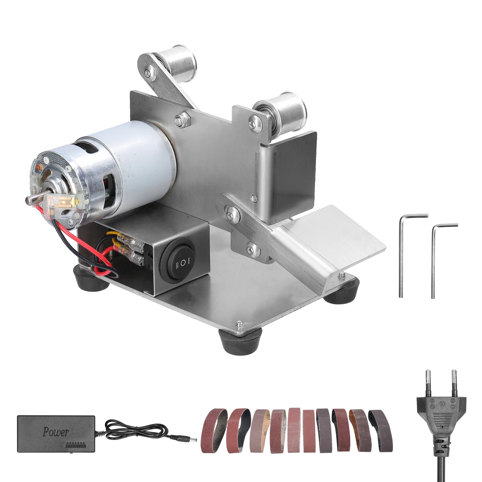 

Многофункциональный измельчитель мини электрический ленточный шлифовальный станок DIY шлифовальная полировальная машинка для резки кромо...
