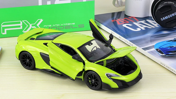 WELLY 1:24 Масштаб литье под давлением автомобиль mlaren 675LT модель симулятора автомобиля металлический спортивный автомобиль сплав игрушка автомобиль для детей Коллекция подарков