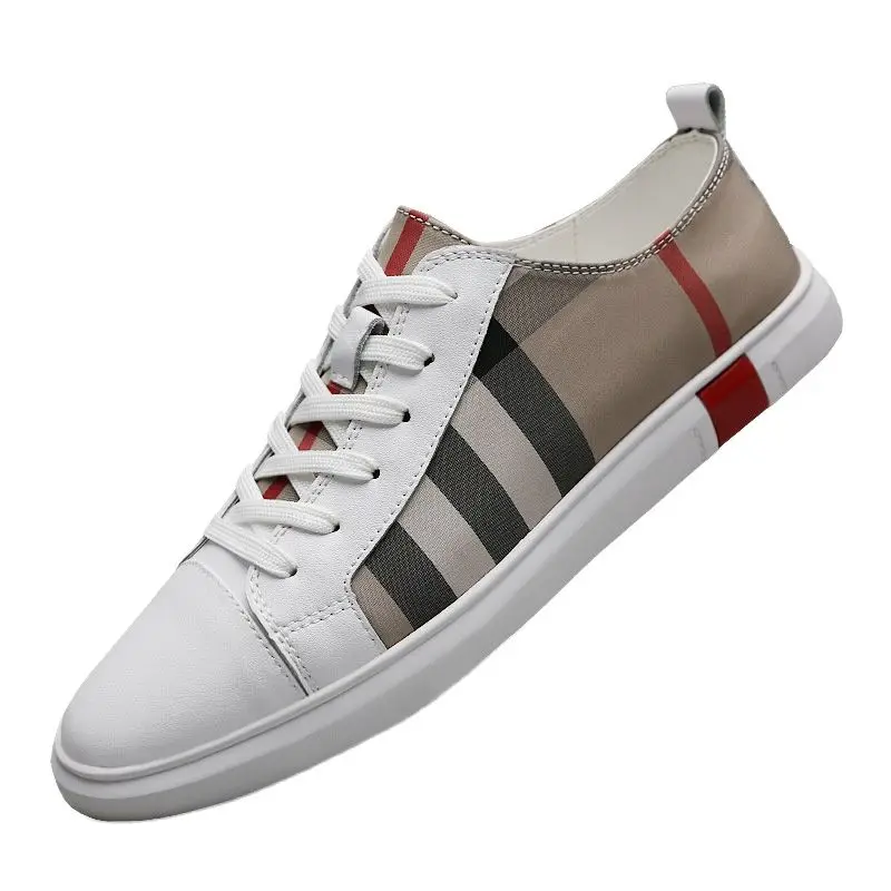 

FAKUNTN Fashion Mens Breathable Skateboard Shoes Men Fashion Sneakers High Quality Trainers Shoes Casual Genuine Leather Shoes