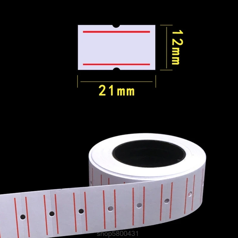10 Rolls Self Adhesive Price Labels Paper Tag Sticker Single Row for Gun Labeller Grocery Office Supplies D01 20 Dropship | Канцтовары