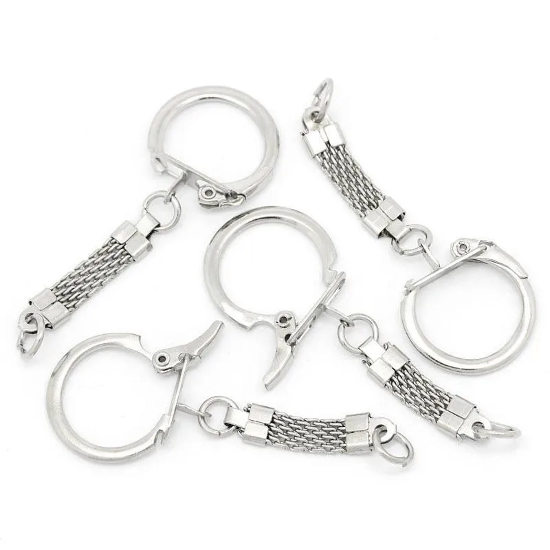 DoreenBeads сплав Φ круглый серебряный цвет 6 2 см (2 4/8 дюйма) x 23 0 мм (7/8 5 шт. горячая