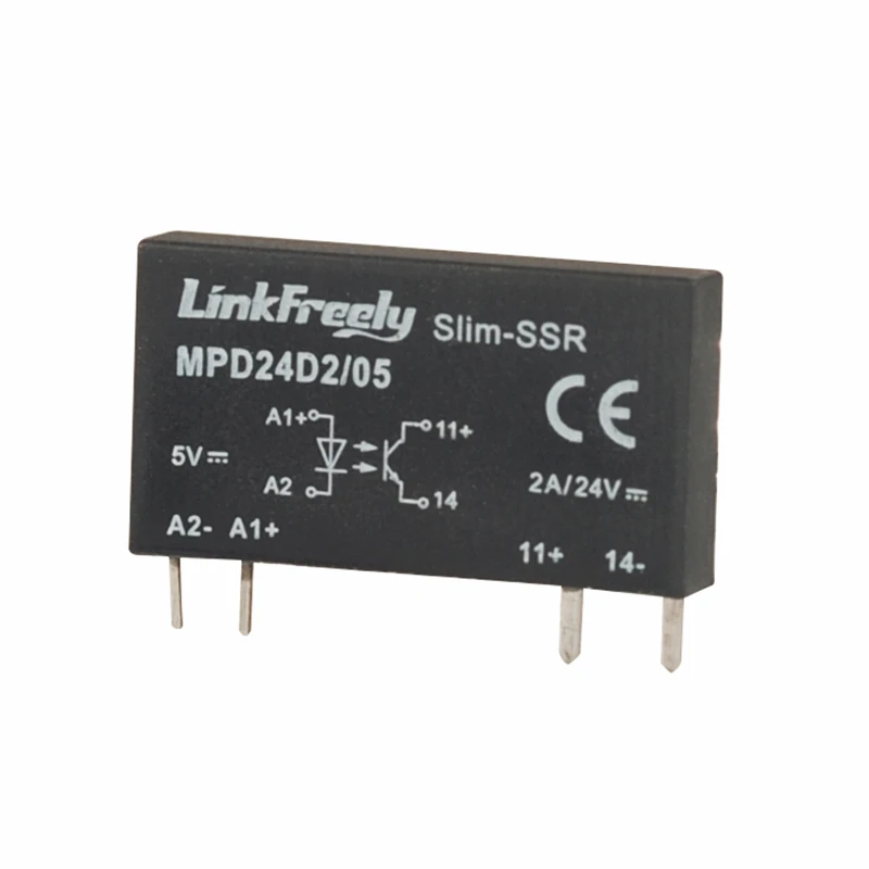 MPD24D2/05 4 контактный релейный модуль микронапряжения PCB 5 в постоянного тока на