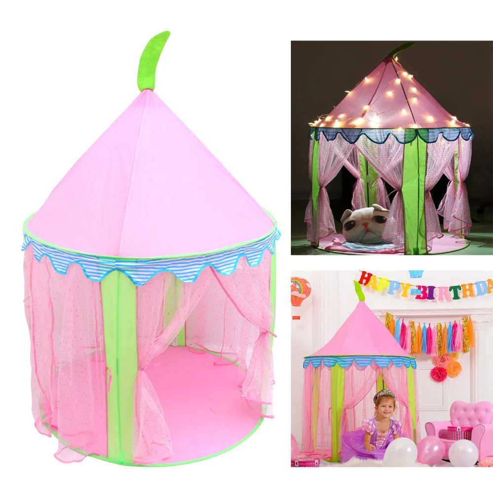 

Girls Castle PLay Tent Fairy Castle Tent Playhouse Children Kids Outdoor Toys