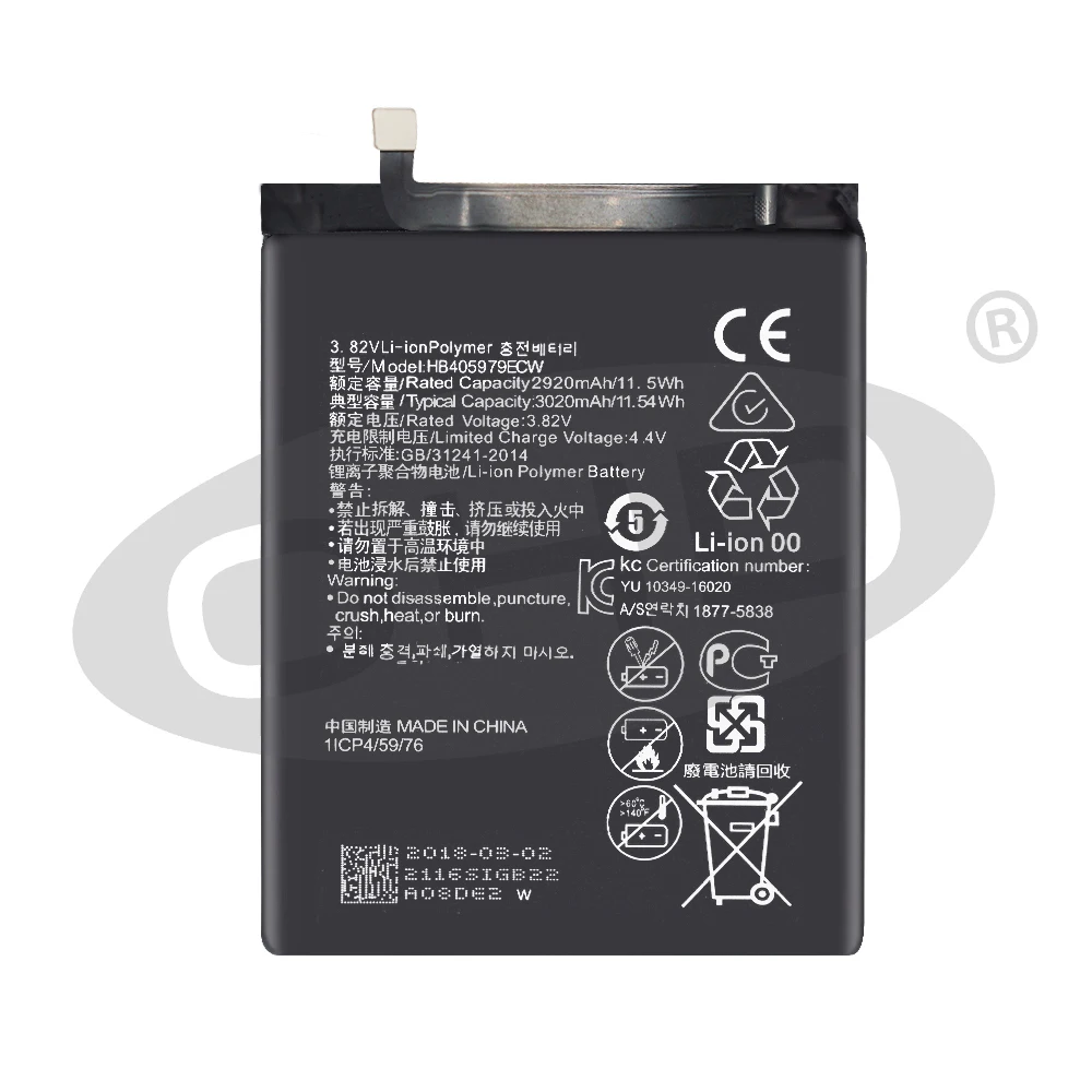Аккумулятор HB405979ECW для Huawei honor 6A 2 шт. 3020 мА · ч батарея Honor с аккумулятором на 1 5 8 LX1