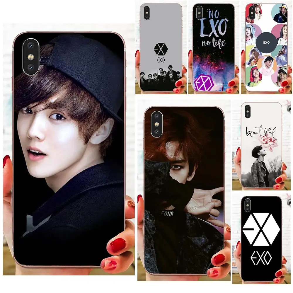 Мягкий чехол для телефона с принтом Exo Band Baekhyun Sehun htc Desire 530 626 628 630 816 820 830 один A9 M7 M8 M9