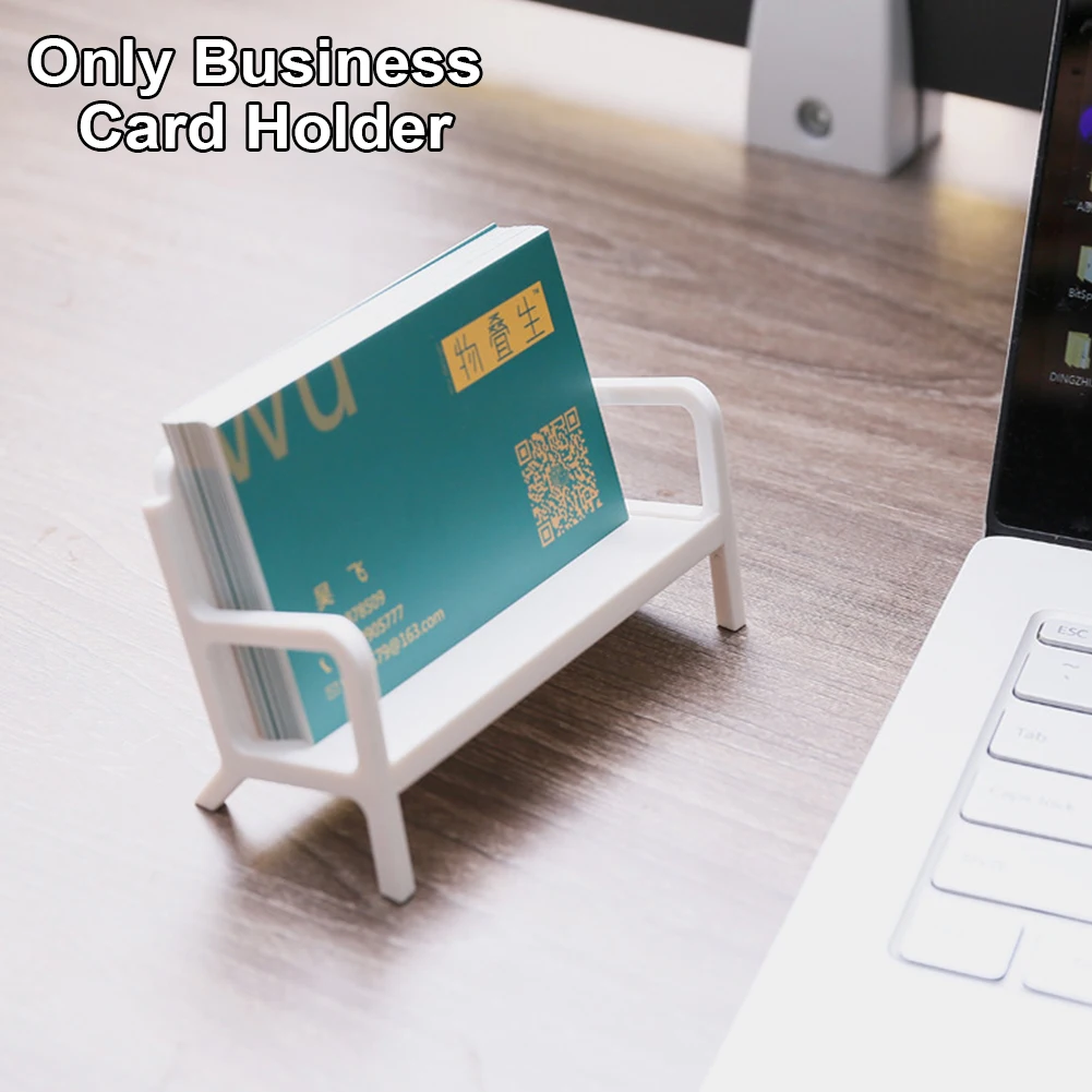 

Accessory Space Saving Display Stand Desk Organizer Gift Sofa Shaped Smooth Office Supplies Memos Portable Business Card Holder