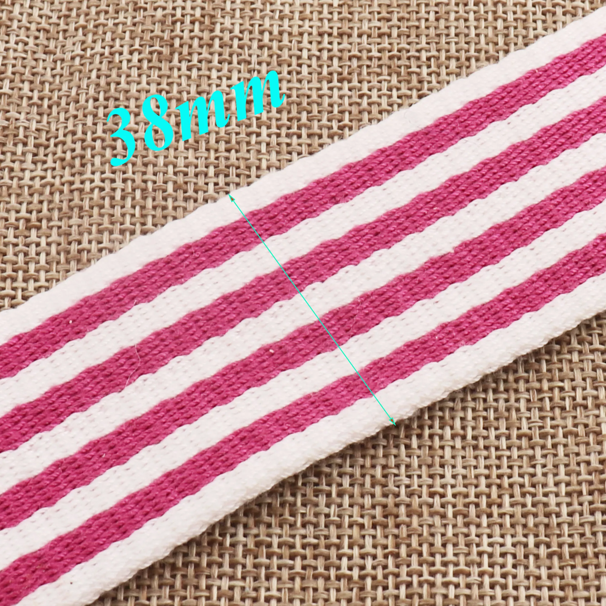 1 5 &quotРозовый Красный Белый Полосатый Хлопок тесьма Мягкий ремень сумка кошелек