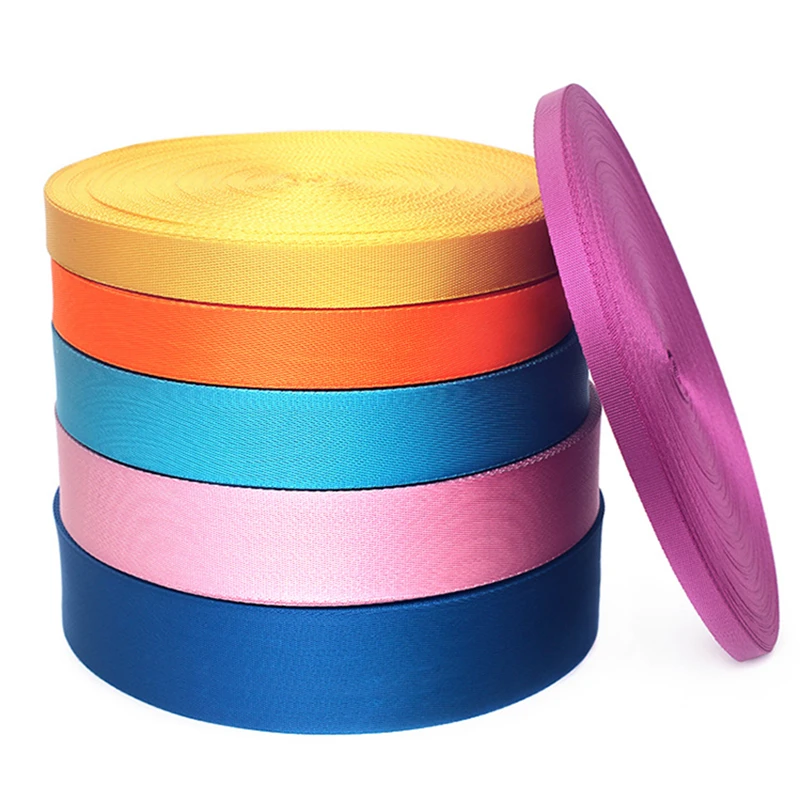 38mm width Nylon plain woven Webbing 50 yards length braided straps belt 32 kinds of color 0.7mm thicker | Дом и сад
