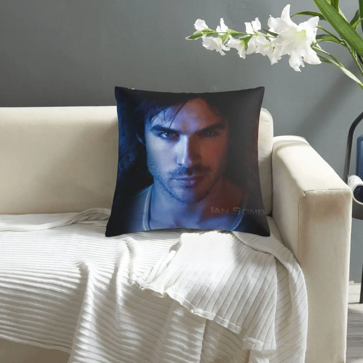 

Damon Salvatore pillowcase printed cushion cover sofa waist pillow pillow cover