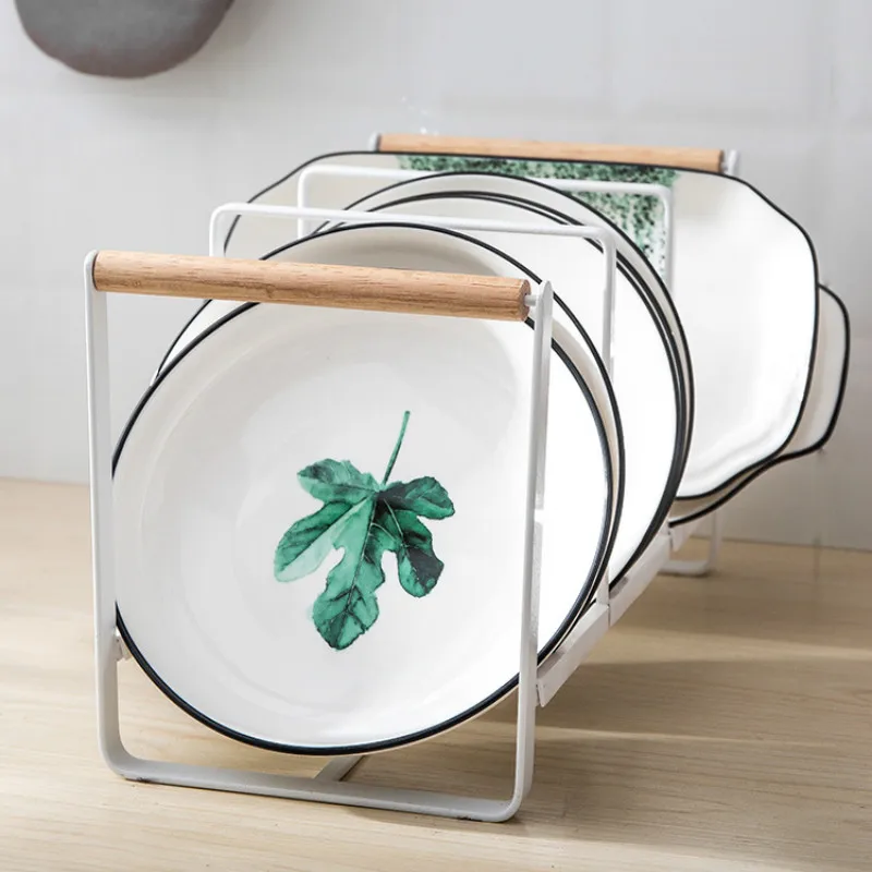 Японский стеллаж для слива посуды металлическая разделочная доска держатель