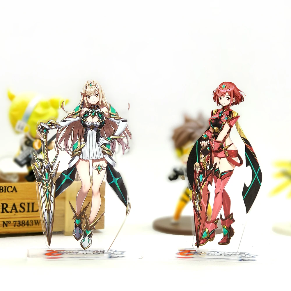 Xenoblade летопицы 2 Mythra Hikari Pyra Homura акриловые статуэтки стенди украшение для стола