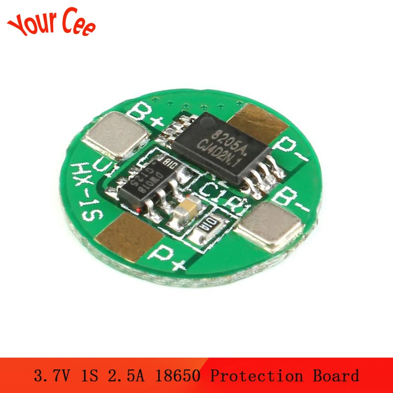 3 7 в 1S 18650 A Li Ion BMS PCM плата защиты аккумулятора PCB с защитой от перезаряда и