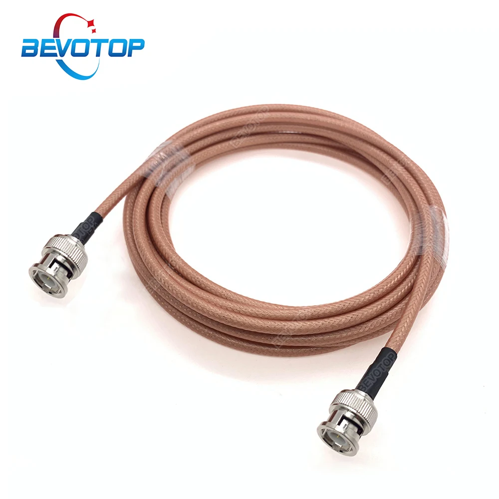 RG142 Cable BNC Male to BNC Male Plug With Double Shielded High Quality Low Loss RG-142 50 Ohm RF Coaxial Cable Jumper Adapter