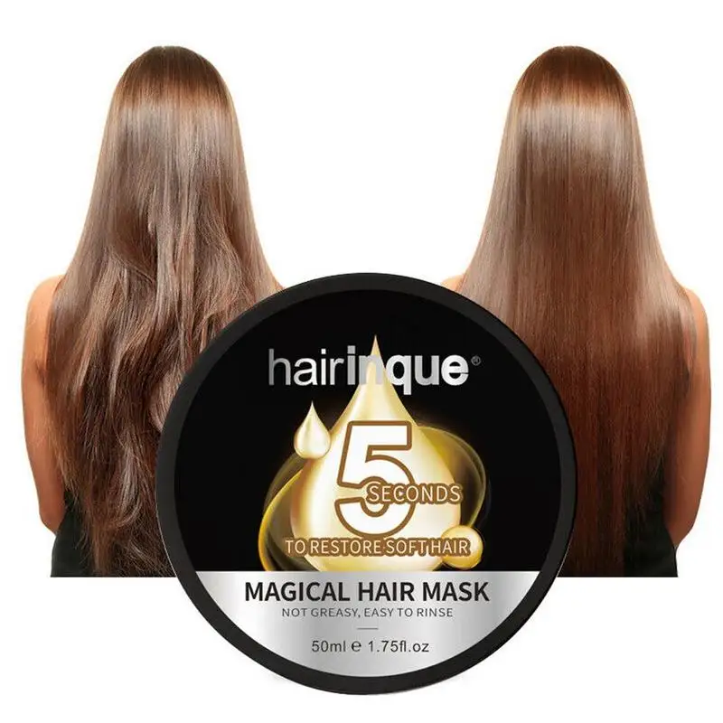 Hairinque 5 Seconds Hair Treatment Mask Moisturizing Nourishing Repairs Damage Restore Soft Care 50ml | Красота и здоровье